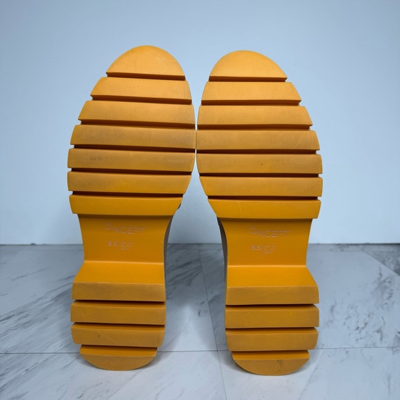 Oncept Seoul Oak Citrus Orange Lug Sole Loafer 8 1/2 - Picture 13 of 14